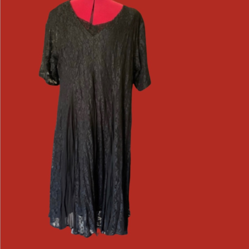 Black Goth Lace Vintage Dress 3X